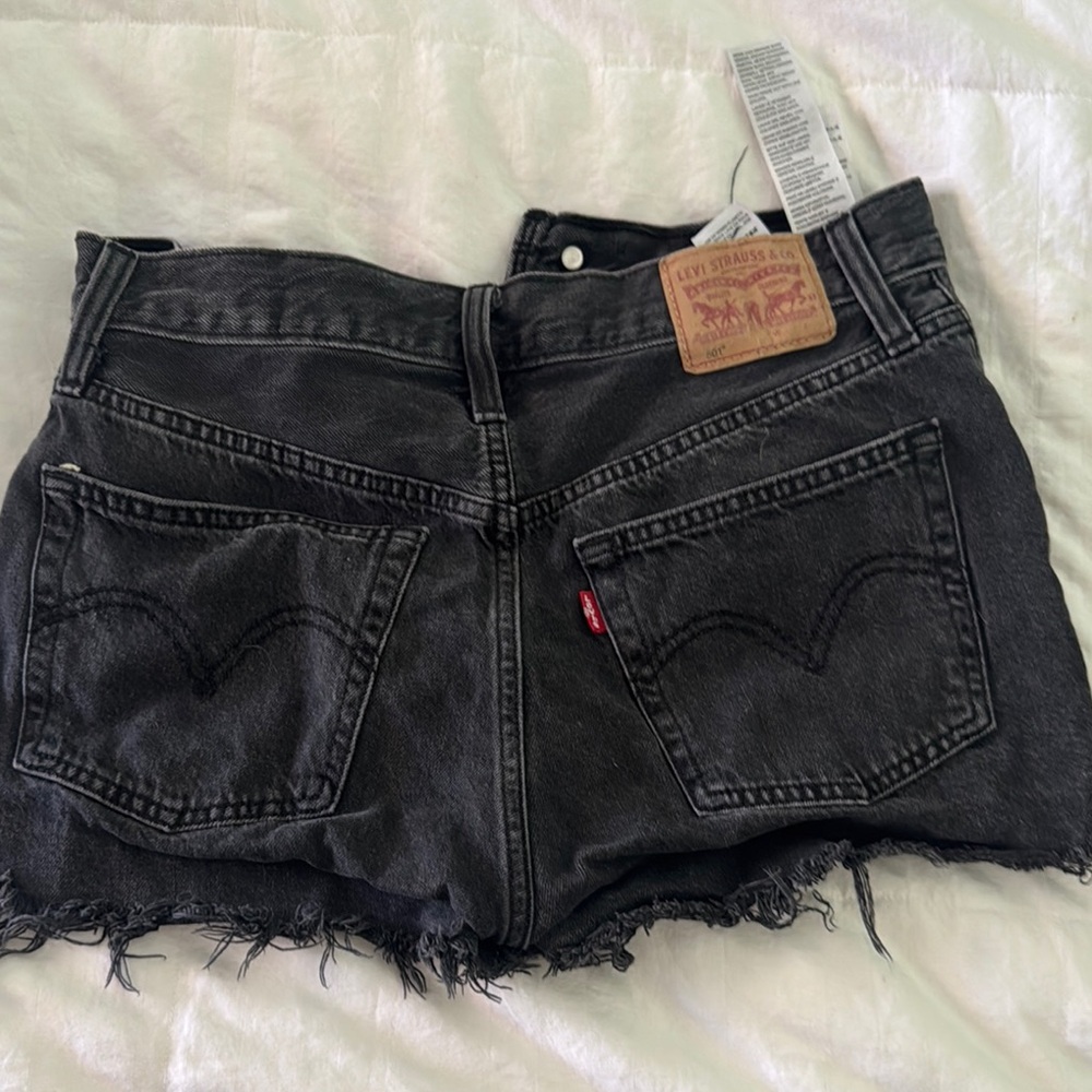 Levi's Women's Dark Gray Jean Shorts